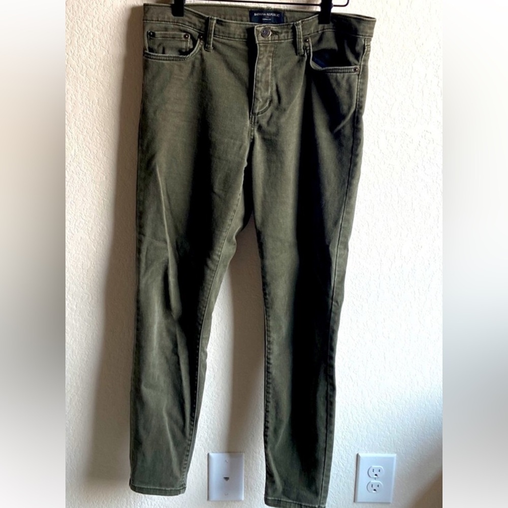 Banana republic women’s super skinny olive green nwot 29